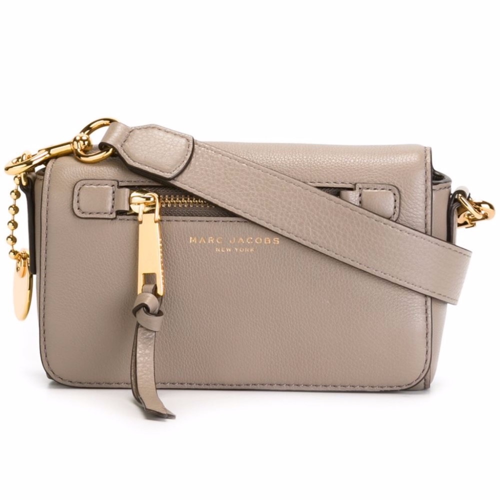 Marc Jacobs Recruit Leather Crossbody Bag in Mink